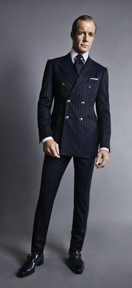 double breasted suit with sneakers