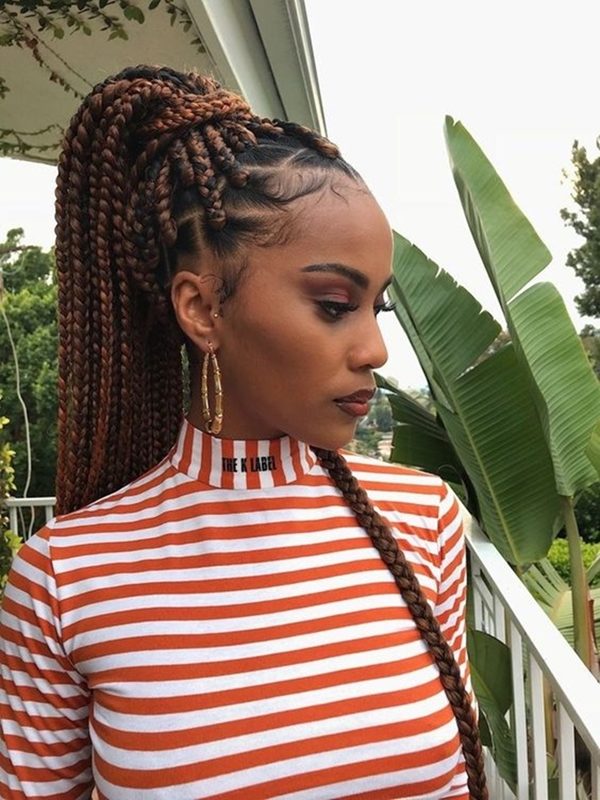 Unique Box Braids Hairstyles To Make You Look Super 19 Office Salt 8508