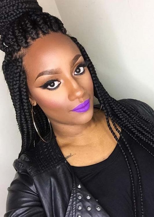 40 Unique Box Braids Hairstyles To Make You Look Super Office Salt 1692