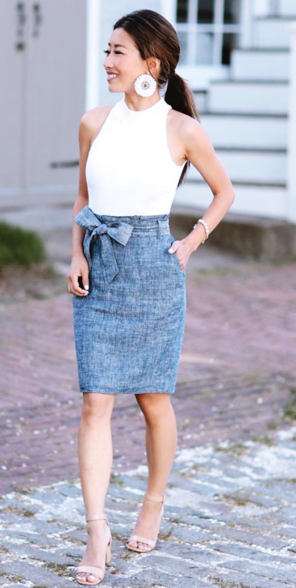 Elegant-Skirt-Outfits-For-Working-Women