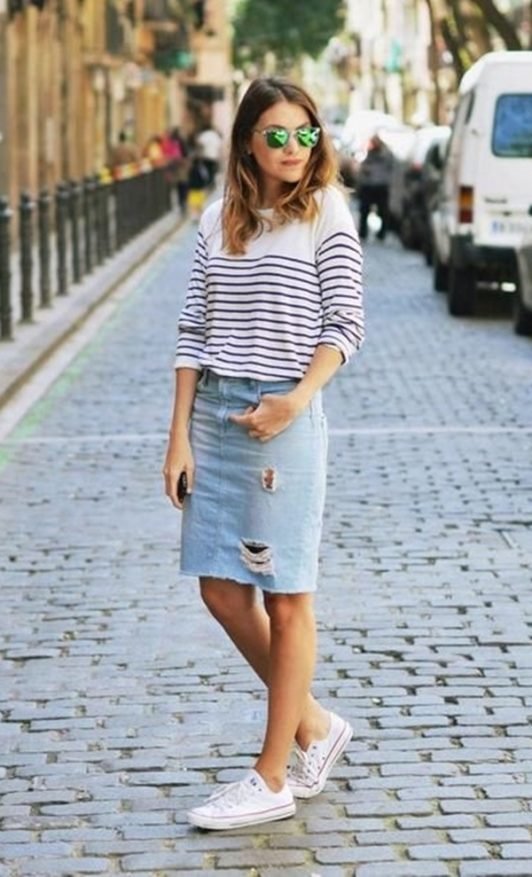 45 Denim Work Outfits to Try in 2018
