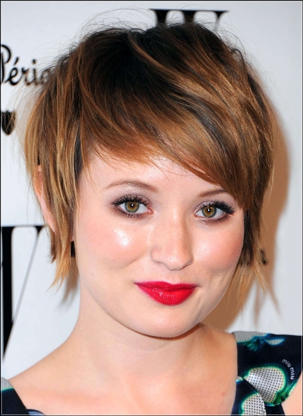 stylish short hairstyles for round faces