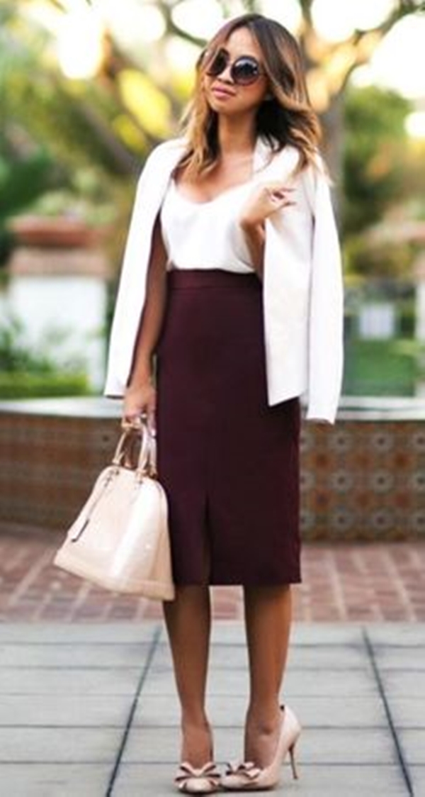 Gorgeous-Long-Skirt-Outfits-For-Working-Women