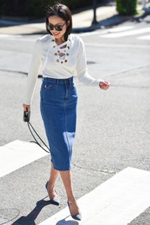 Gorgeous-Long-Skirt-Outfits-For-Working-Women