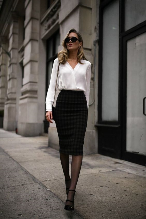 Black skirt work clearance outfit