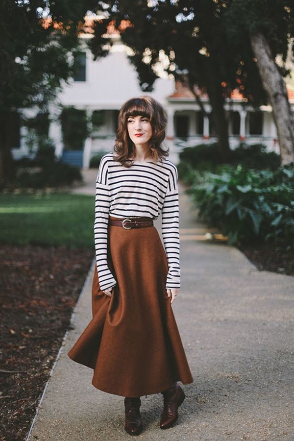 Gorgeous-Long-Skirt-Outfits-For-Working-Women