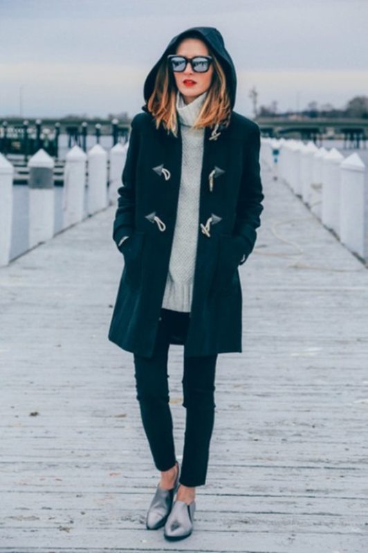 40 Stylish Duffle Coat Outfits for Women - Office Salt