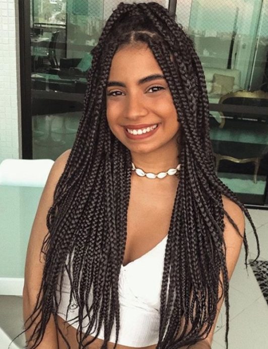 40 Unique Box Braids Hairstyles to Make You Look Super - Office Salt