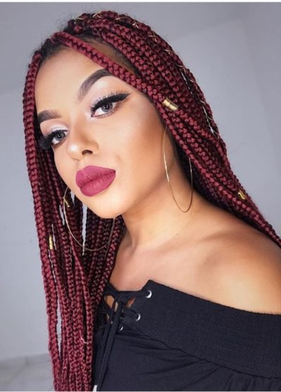 40 Unique Box Braids Hairstyles to Make You Look Super - Office Salt
